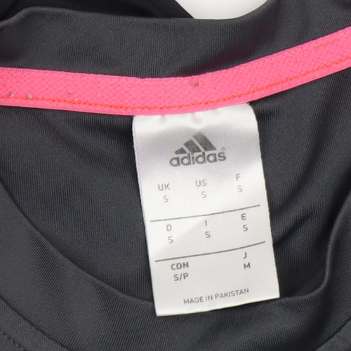 Adidas Men's Black Small Athletic Short Sleeve Crew Neck T-Shirt