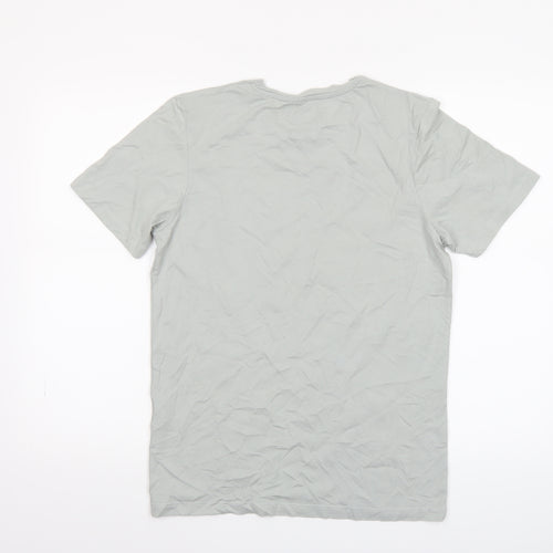 Jack & Jones Originals Men's Grey Cotton Short Sleeve Crew Neck T-Shirt Size S