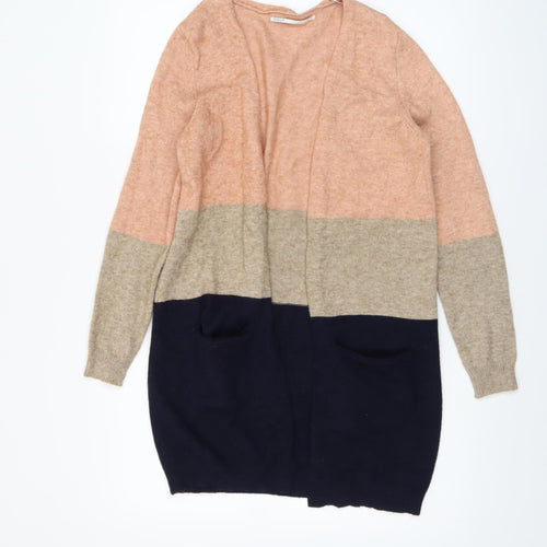 ONLY Women Multicoloured XS Cardigan Knit Long Sleeve Open Front