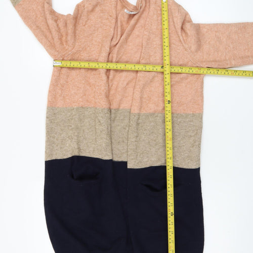 ONLY Women Multicoloured XS Cardigan Knit Long Sleeve Open Front