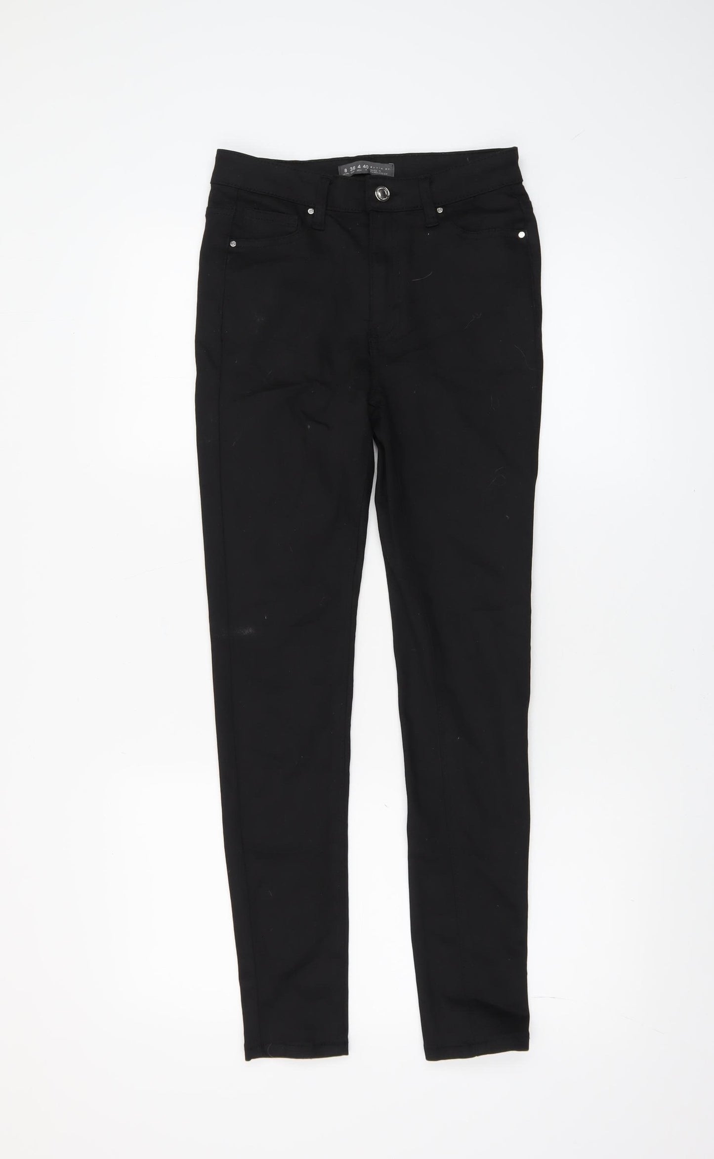 Denim Co. Women's Black Skinny Jeans Size 8 Slim Fit Mid Rise