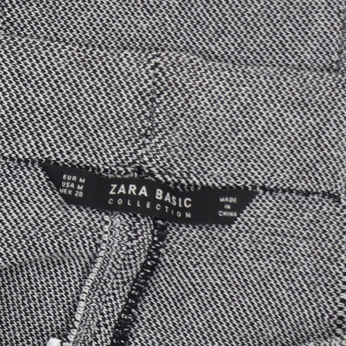 Zara Women Grey A-Line Knit Skirt Size 12