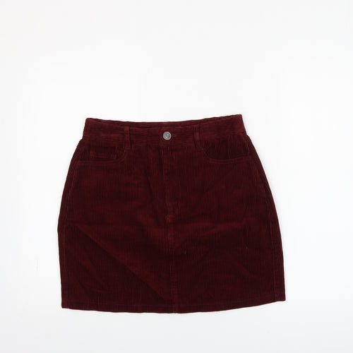 New Look Women Brown Corduroy Short Skirt UK 10