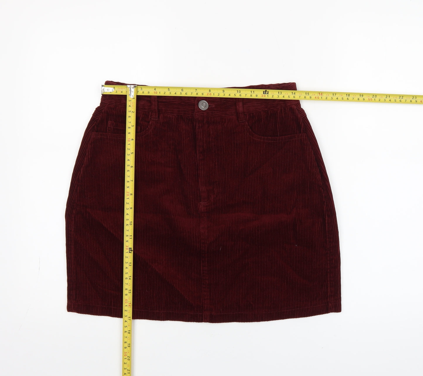 New Look Women Brown Corduroy Short Skirt UK 10