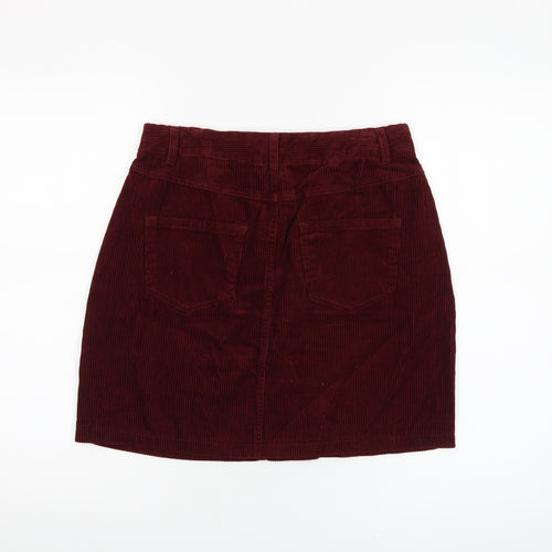 New Look Women Brown Corduroy Short Skirt UK 10