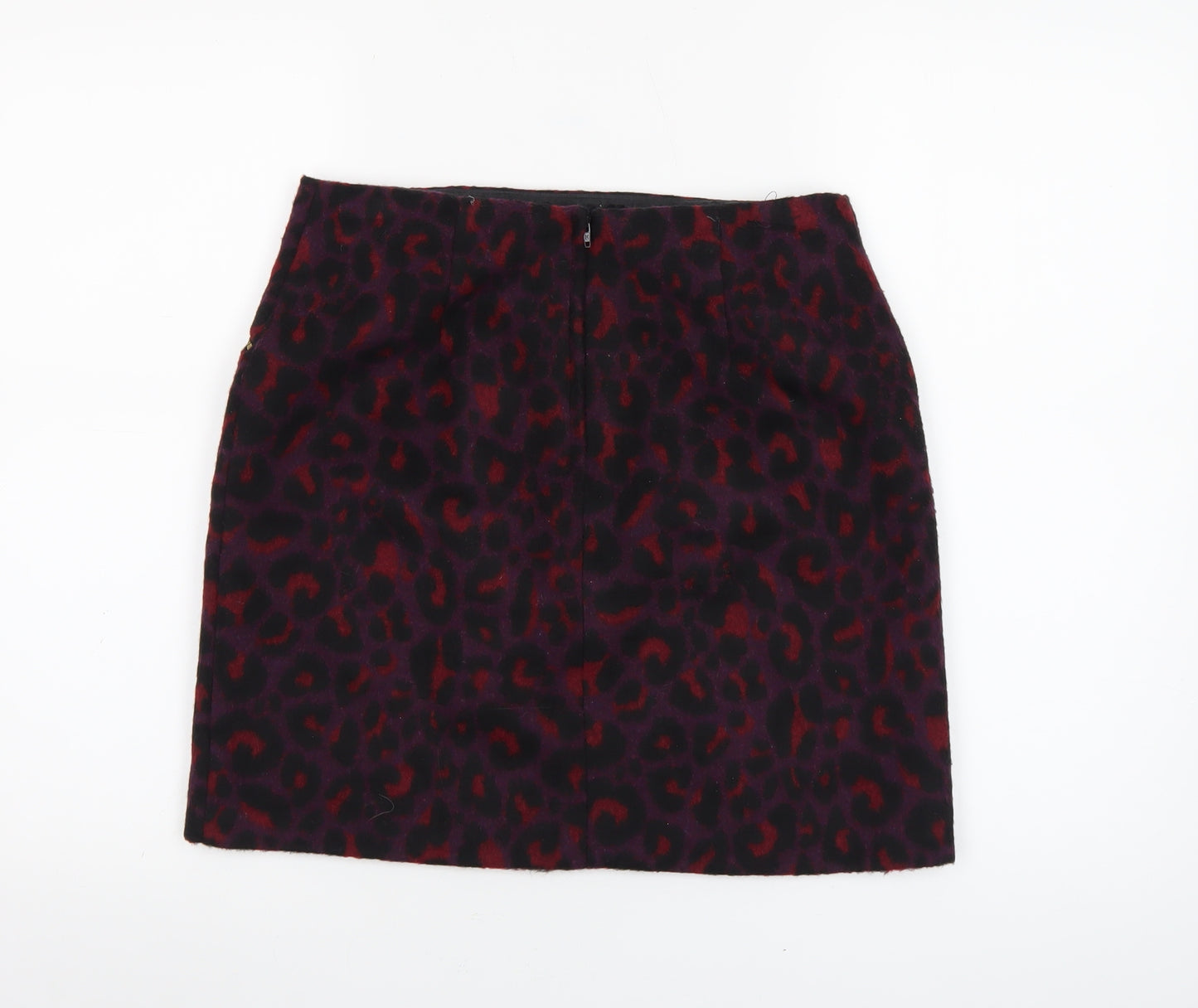 New Look Women's Multicoloured Animal Print Short Skirt Size 10