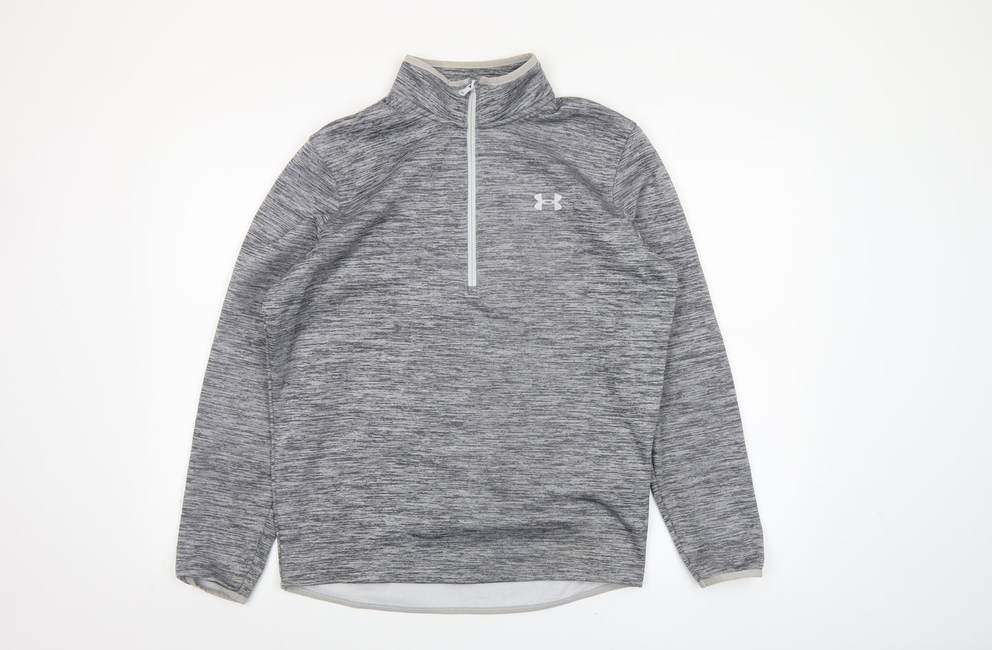 Under Armour Men's Grey Small ColdGear 1/4 Zip Long Sleeve Pullover