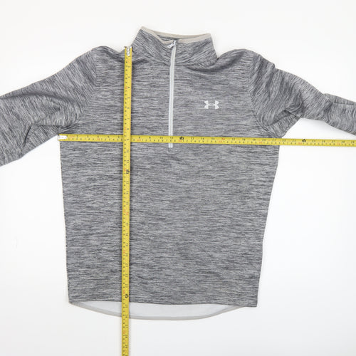 Under Armour Men's Grey Small ColdGear 1/4 Zip Long Sleeve Pullover