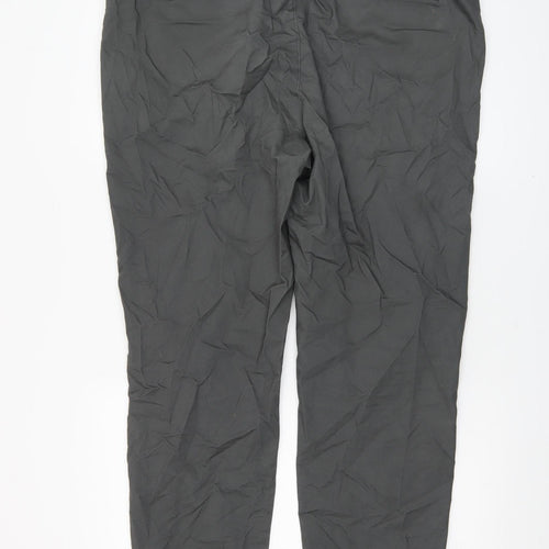 Denim Co. Men's Grey Slim Fit Chino Trousers 38W 32L Cotton Blend