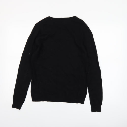 Clements Ribeiro Women’s Black S Party Jumper Long Sleeve Wool Blend