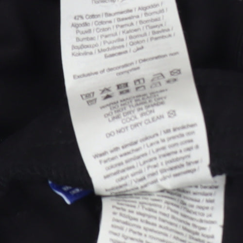 Jack & Jones Boys Black Jogger Trousers Size 164 Fleece Drawstring Zip Pockets