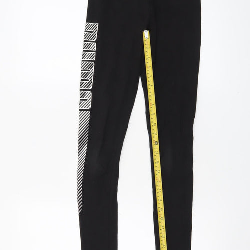 Puma Women's Black Size 8 Slim Fit Stretch Active Leggings