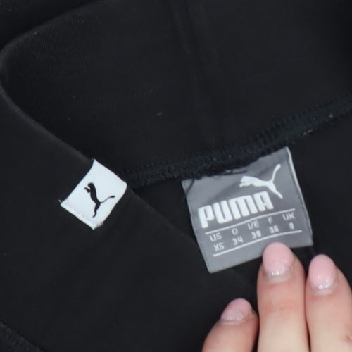 Puma Women's Black Size 8 Slim Fit Stretch Active Leggings