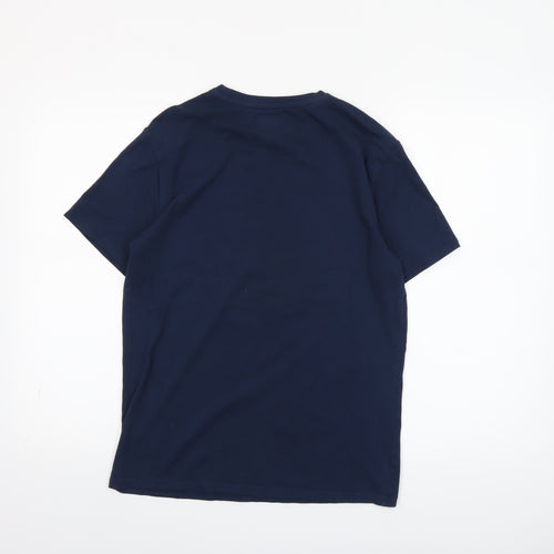Marcello Mens Blue New York City Graphic Print Cotton T-Shirt Size S