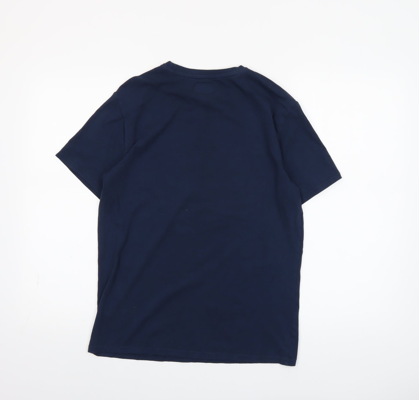 Marcello Mens Blue New York City Graphic Print Cotton T-Shirt Size S