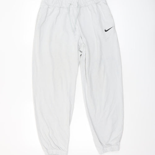 Nike Women’s Grey Cotton Jogger Sweatpants M Regular Fit