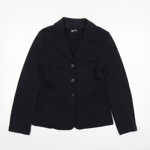 Impulse Women's Black Single-Breasted Blazer Jacket Size S
