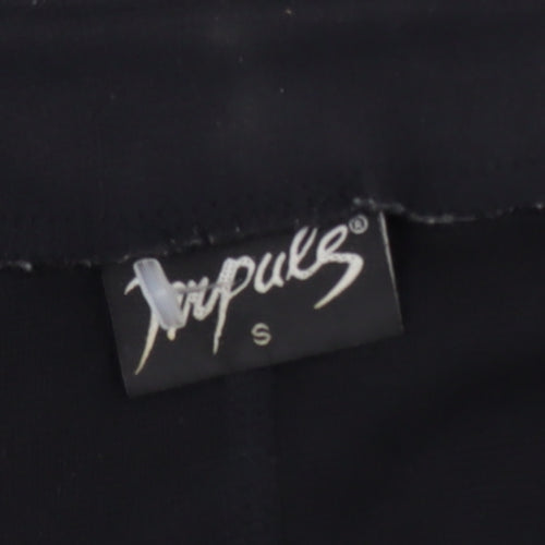 Impulse Women's Black Single-Breasted Blazer Jacket Size S
