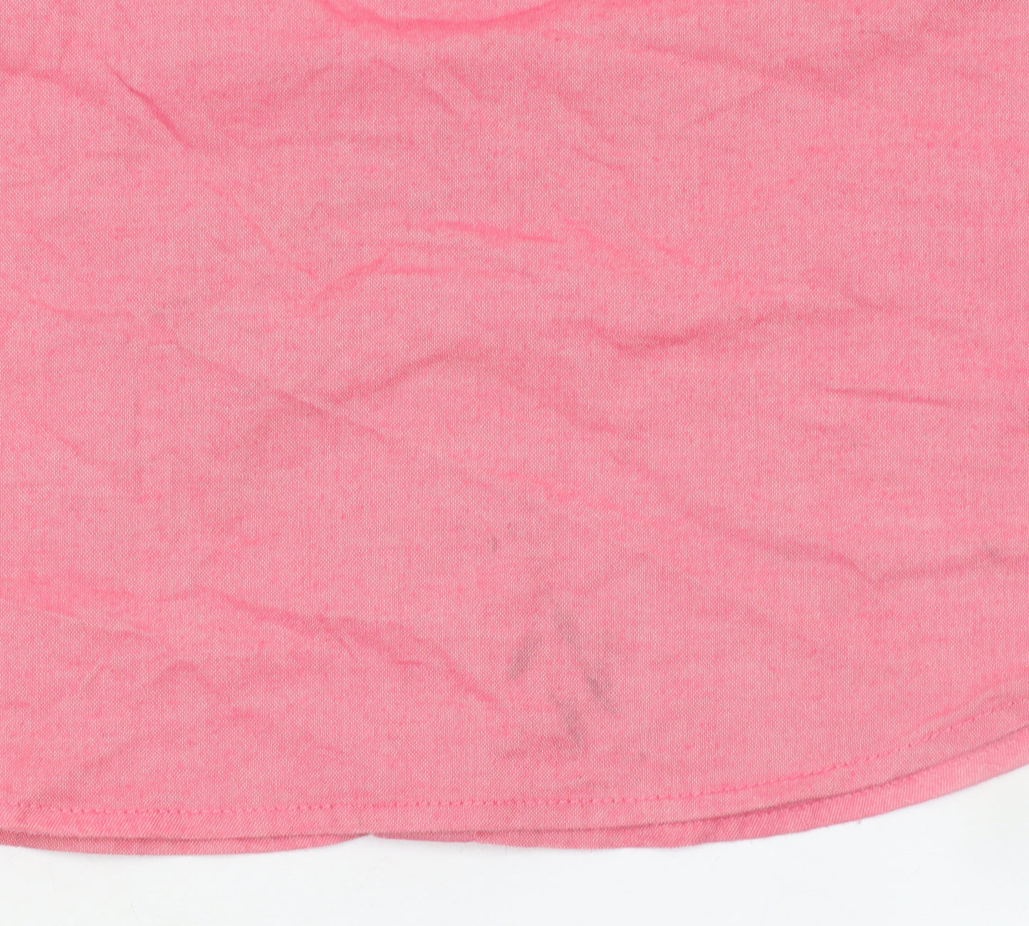 Hollister Men’s Pink Slim Fit Short Sleeve Button-Up Shirt Medium