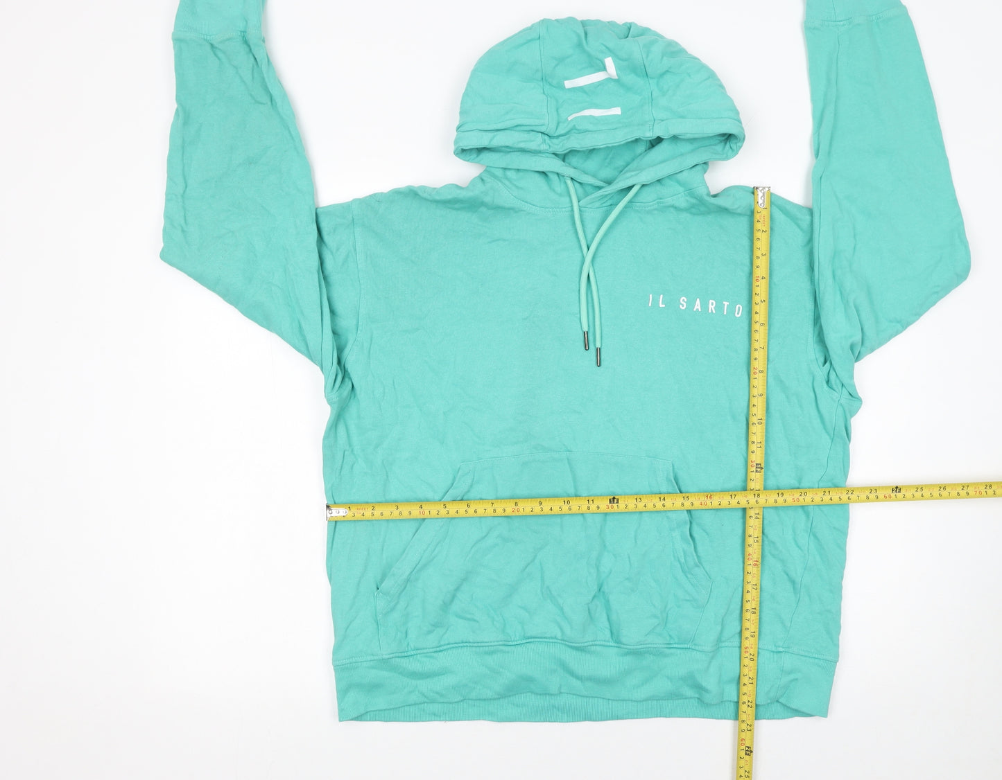 Il Sarto Women’s Green Pullover Hoodie XL 100% Cotton Casual