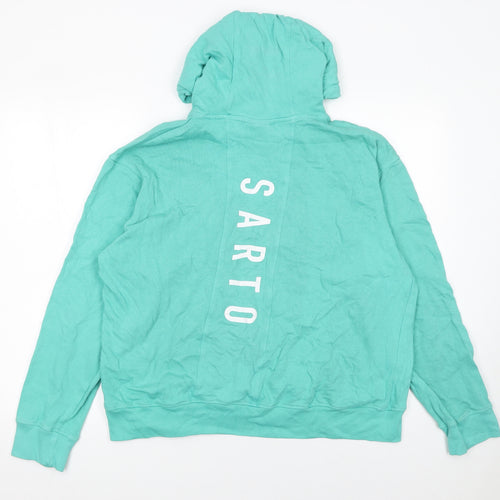 Il Sarto Women’s Green Pullover Hoodie XL 100% Cotton Casual