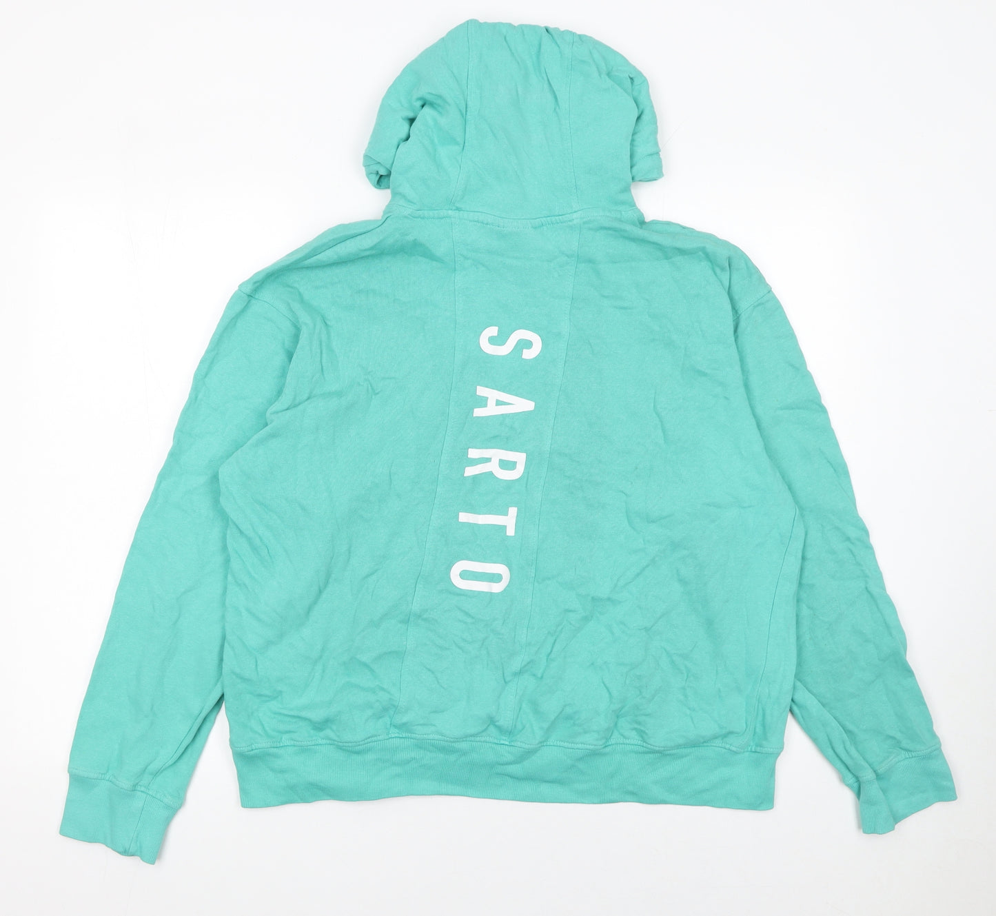 Il Sarto Women’s Green Pullover Hoodie XL 100% Cotton Casual