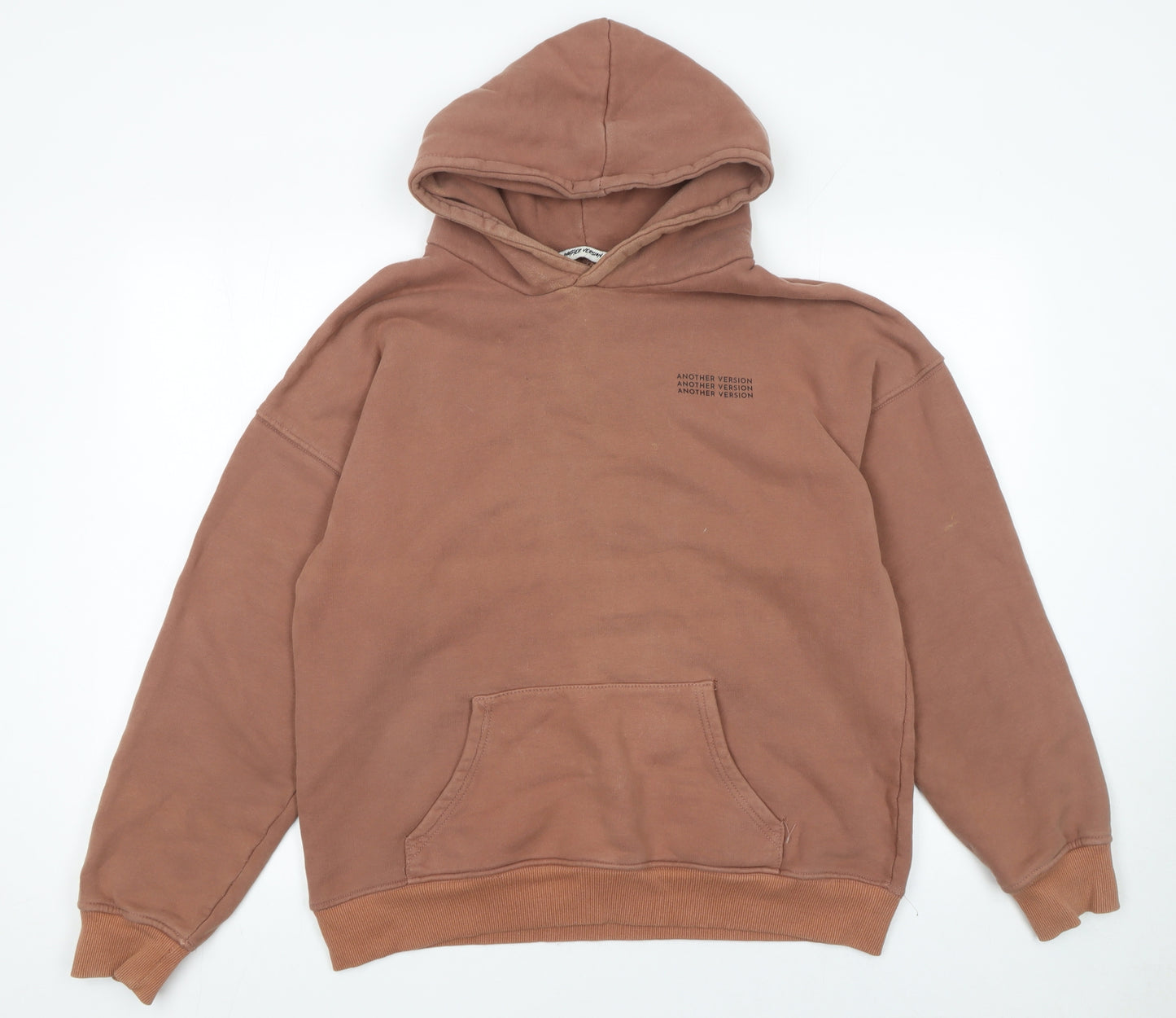 Another Version Women’s Brown Pullover Hoodie Size L Cotton Casual