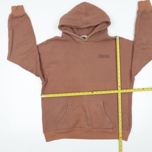 Another Version Women’s Brown Pullover Hoodie Size L Cotton Casual