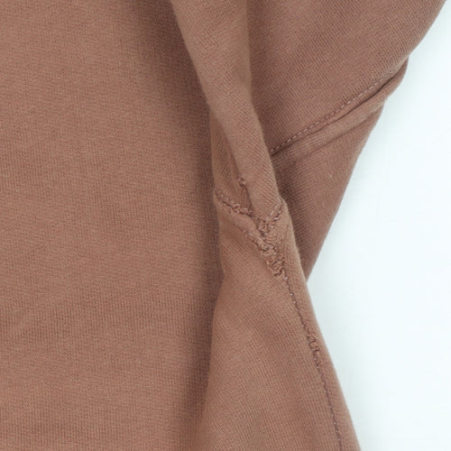 Another Version Women’s Brown Pullover Hoodie Size L Cotton Casual