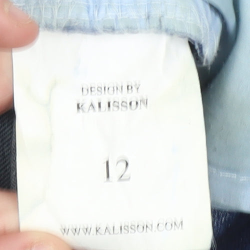 Kalisson Womens Blue Size 12 Slim Fit Stretch Skinny Jeans