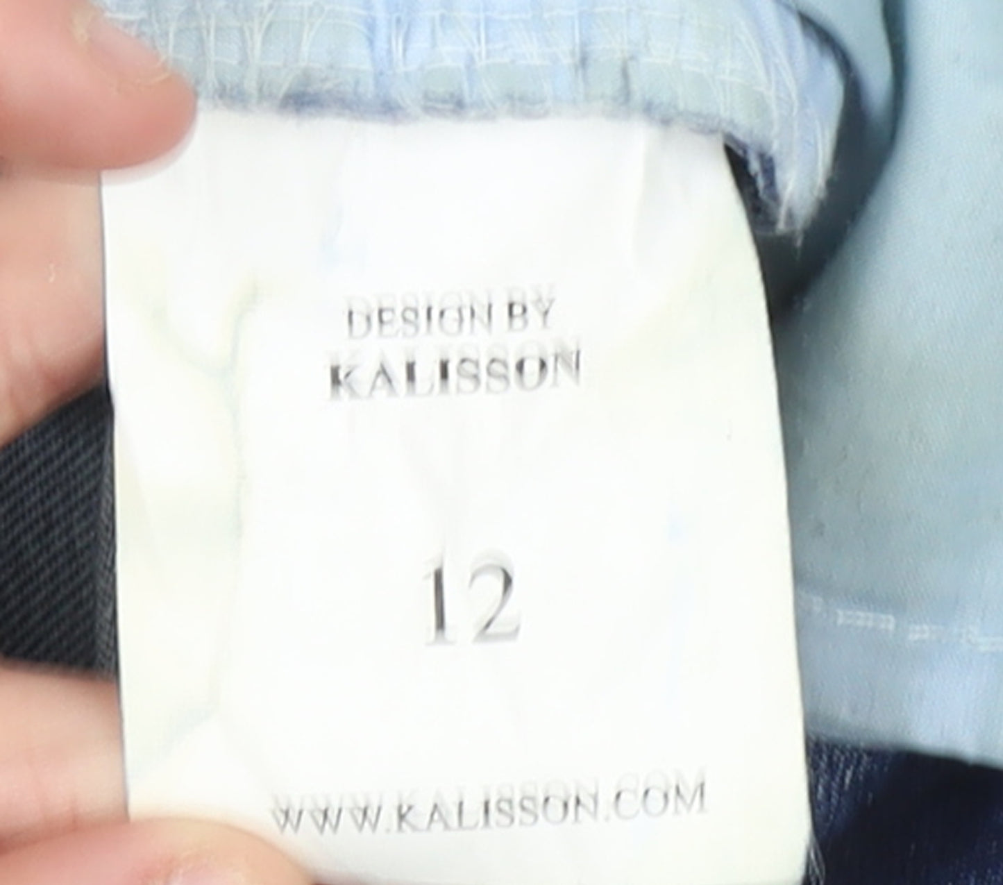 Kalisson Womens Blue Size 12 Slim Fit Stretch Skinny Jeans