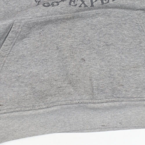 Regatta Mens Grey Pullover Hoodie S Nautical Graphic Cotton Blend