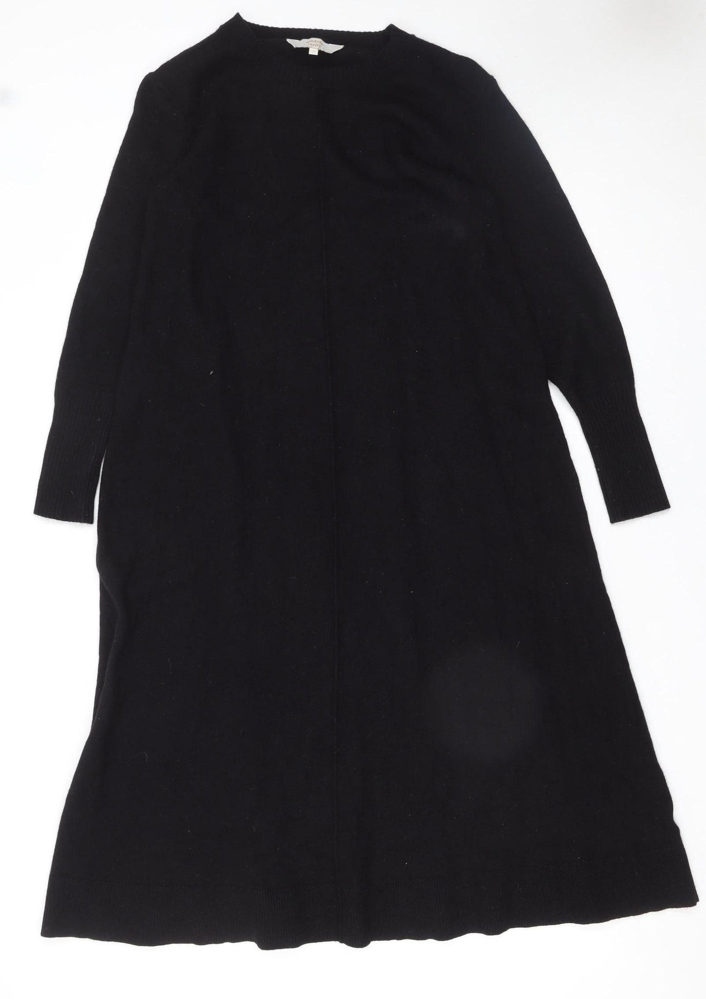 Modern Rarity Women's Black Midi Jumper Dress Size S