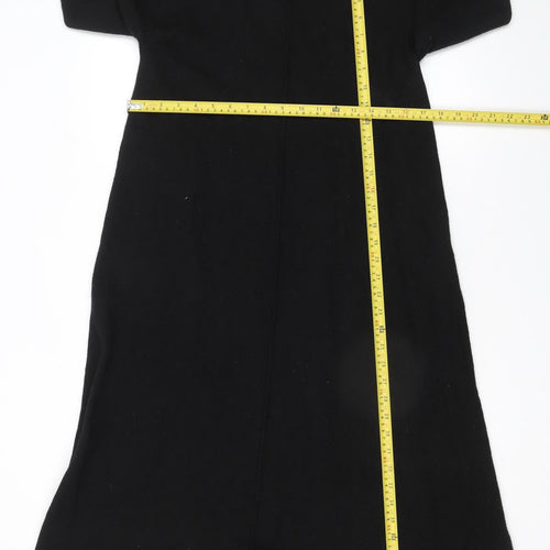 Modern Rarity Women's Black Midi Jumper Dress Size S