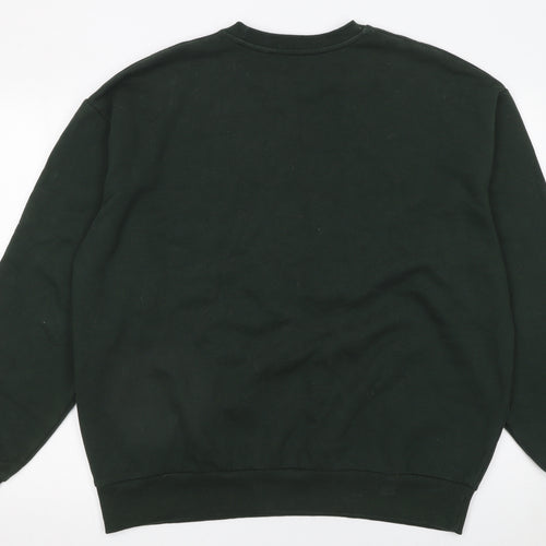 Stradivarius Women's Black French Riviera Graphic Sweatshirt Size L