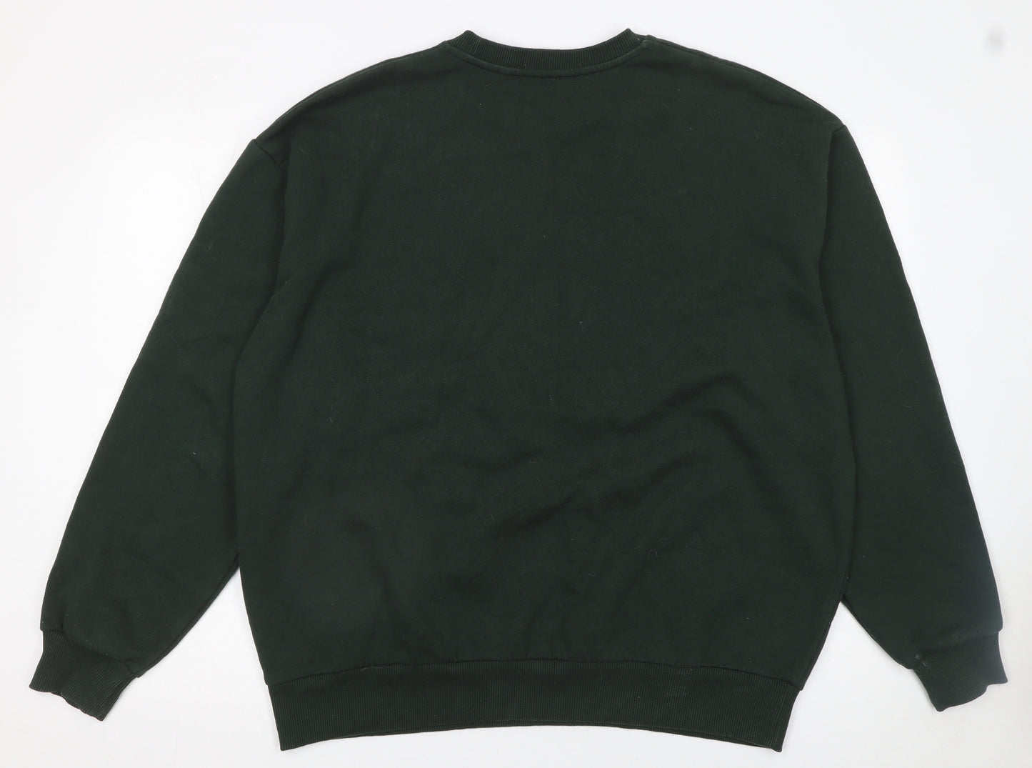 Stradivarius Women's Black French Riviera Graphic Sweatshirt Size L