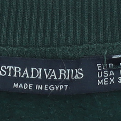 Stradivarius Women's Black French Riviera Graphic Sweatshirt Size L