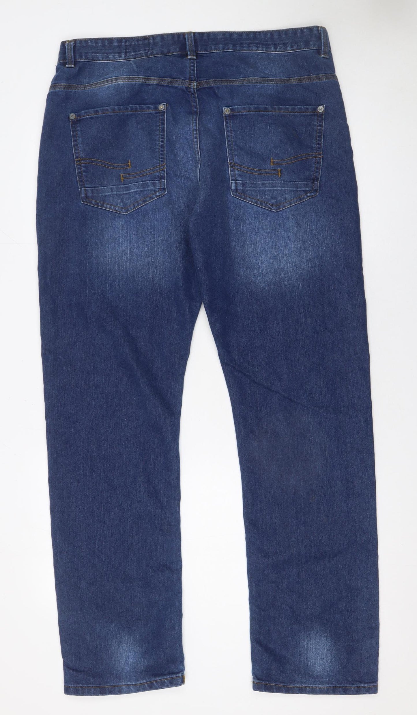 St Bernard Men’s Blue Straight Fit Jeans W36 L32 Denim