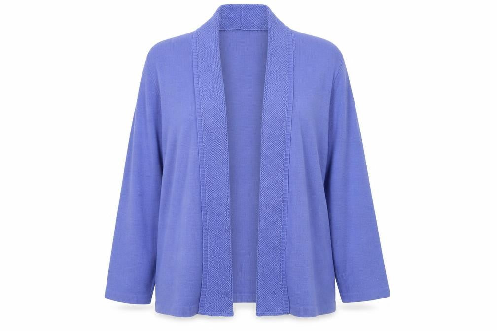 Eastex Women's Purple Long Sleeve Open Knit Cardigan Size 20