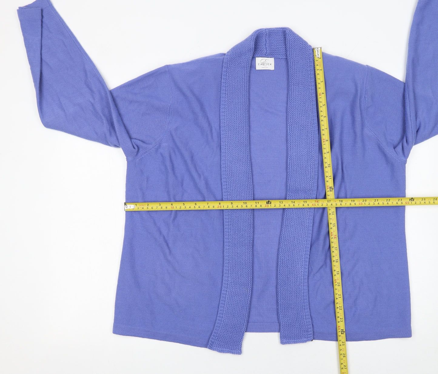 Eastex Women's Purple Long Sleeve Open Knit Cardigan Size 20
