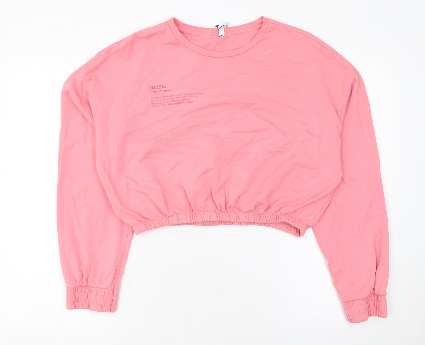 ONLY Neon & Nylon Pink Cropped Pullover Sweatshirt Women’s M