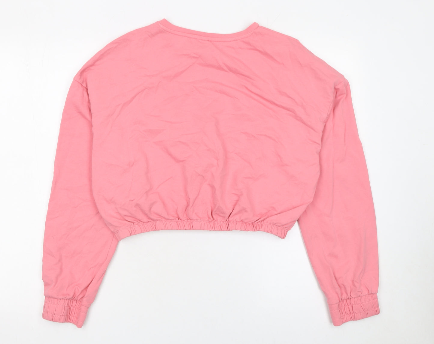 ONLY Neon & Nylon Pink Cropped Pullover Sweatshirt Women’s M
