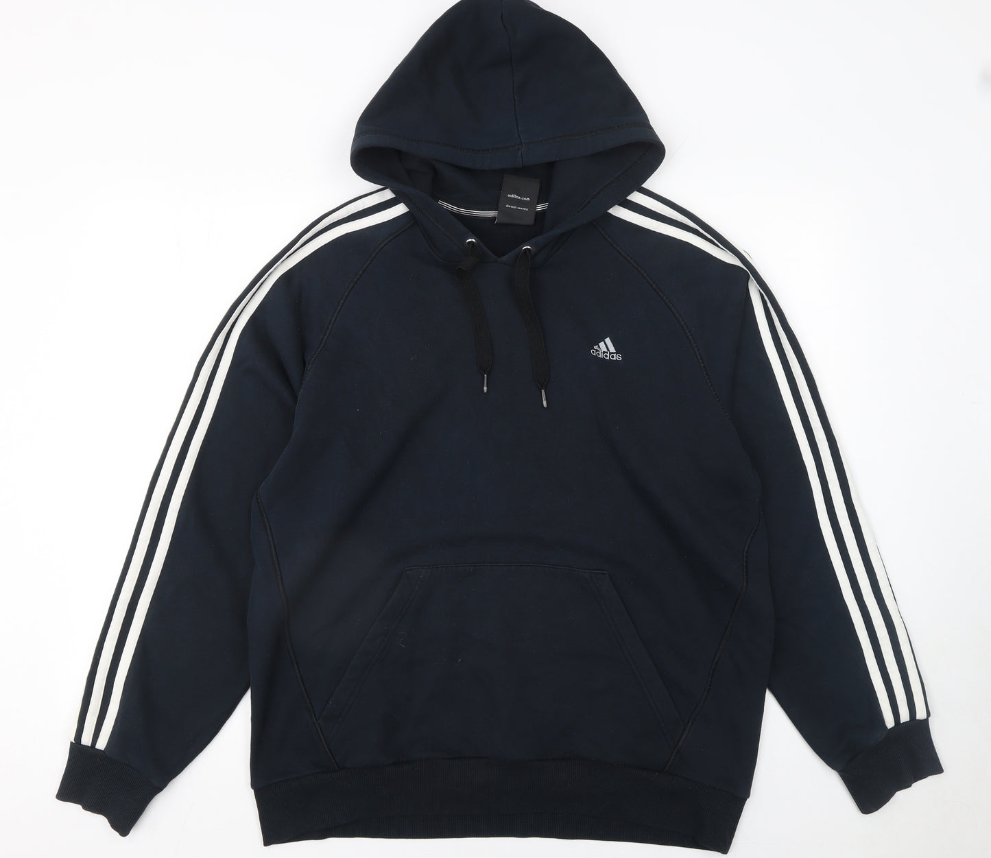 adidas Mens Blue Pullover Hoodie L Sportswear Essentials