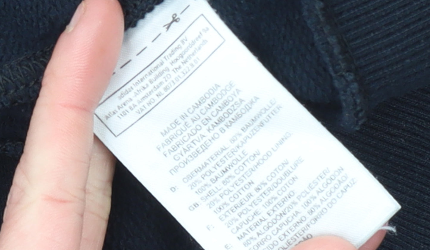 adidas Mens Blue Pullover Hoodie L Sportswear Essentials