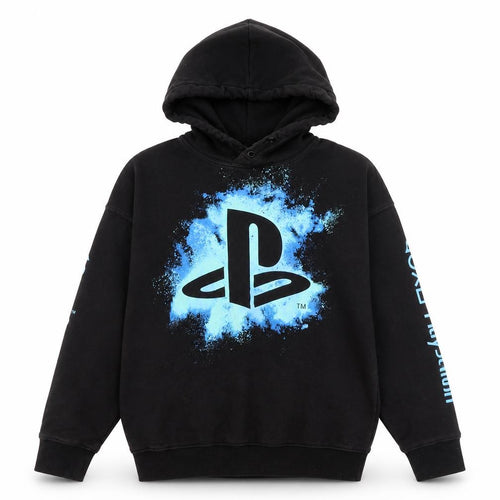 H&M Boys Black PlayStation Hoodie 11-12 Years Pullover Graphic Sweatshirt