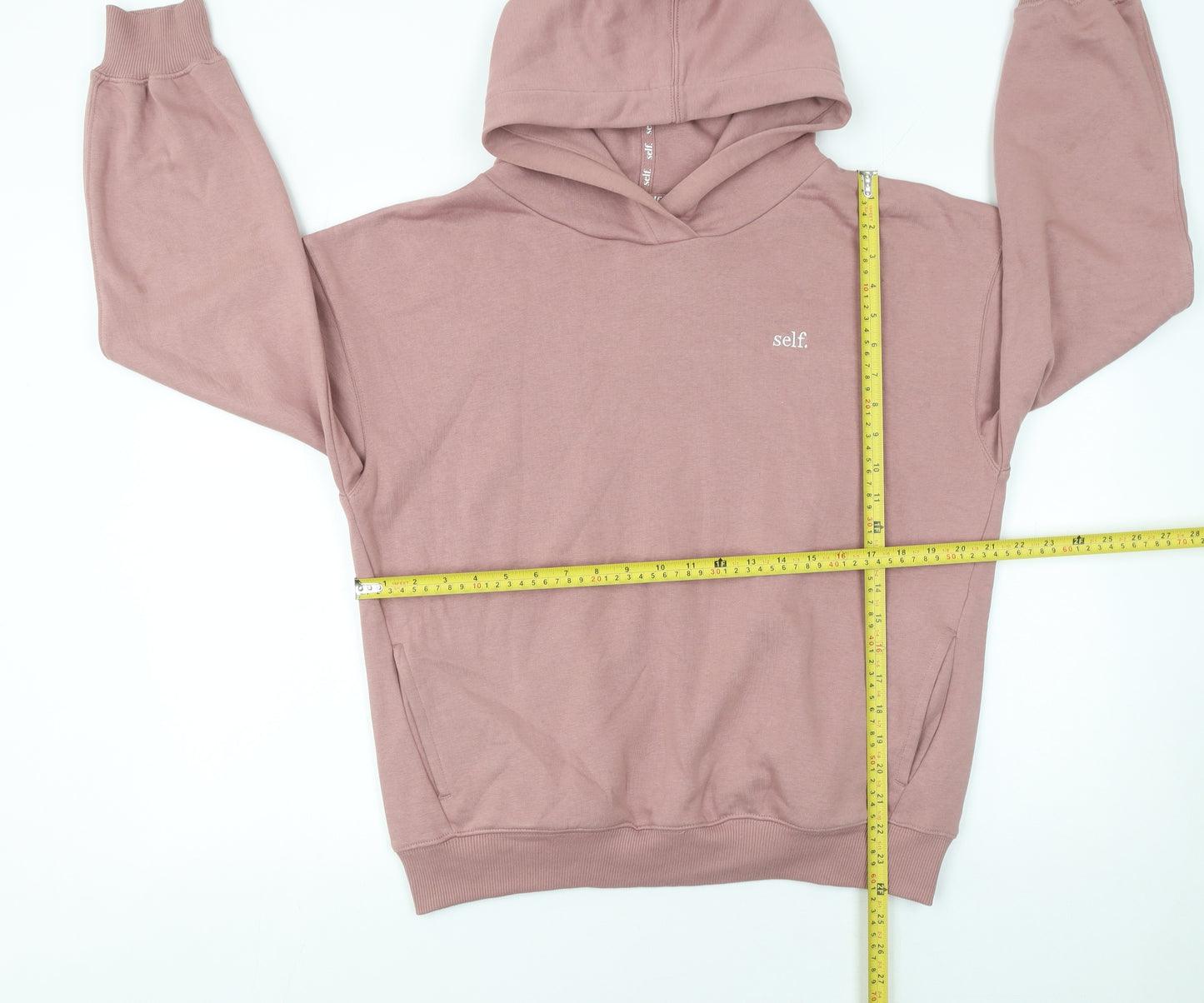 Self Women’s Pink Pullover Hoodie Size S Cotton Blend Casual