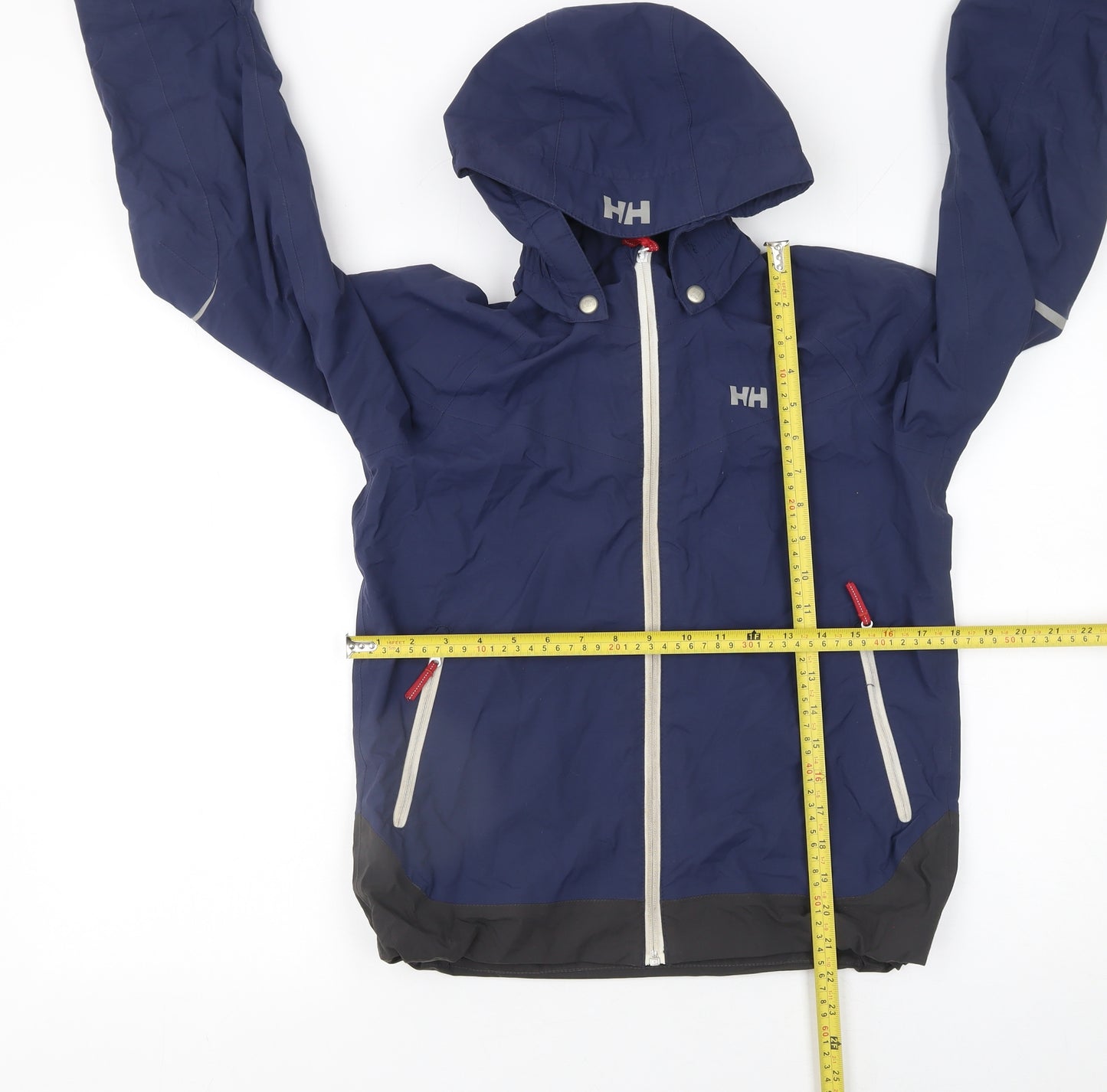 Helly Hansen Boys Blue Waterproof Rain Coat Jacket 12 Years Hooded Outdoor