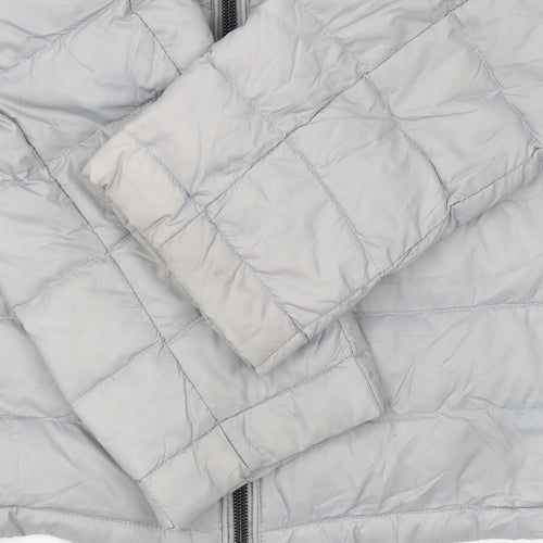 Marks and Spencer Women’s Grey Puffer Jacket Small Quilted Down Coat