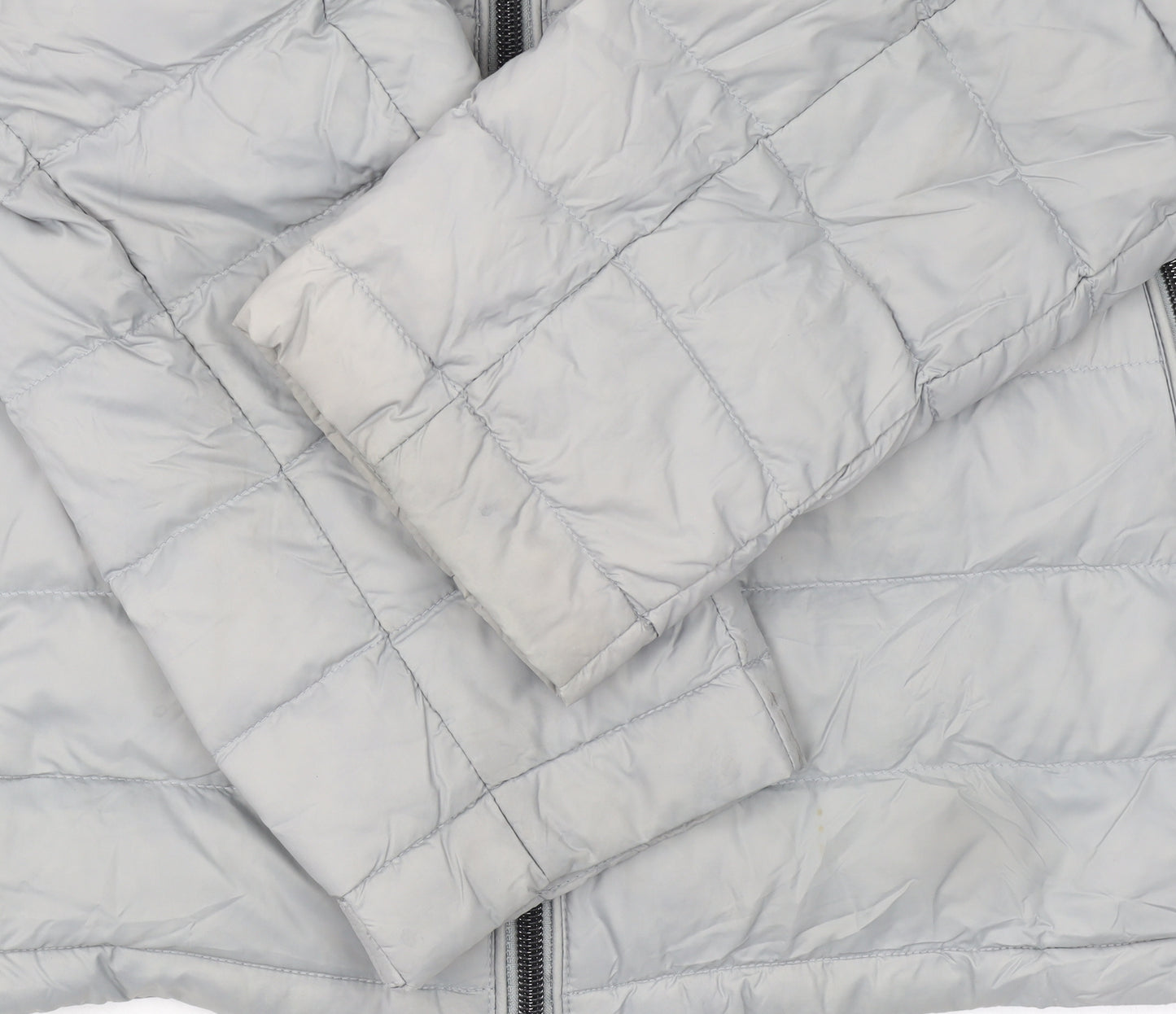 Marks and Spencer Women’s Grey Puffer Jacket Small Quilted Down Coat
