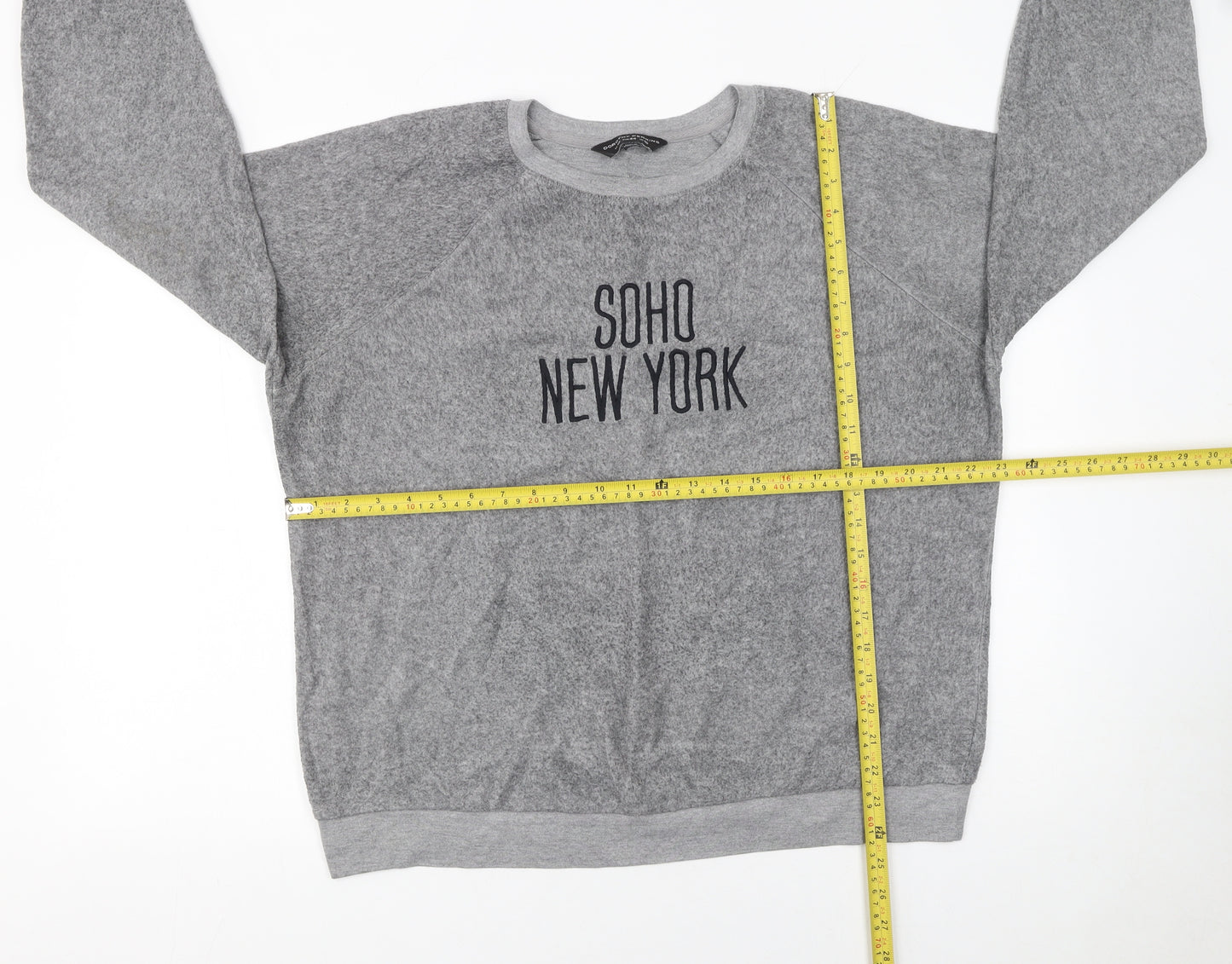 Dorothy Perkins Women’s Grey Pullover Sweatshirt UK 16 SOHO NEW YORK